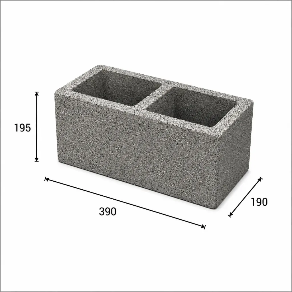 BLOQUE MILAN P20 SPT ESQ. 195 X 390 X 190 (84)