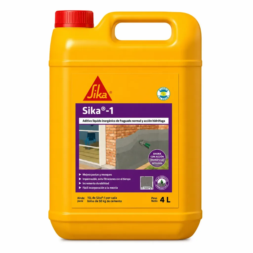 Hidrofugo Sika 1 Bidon X 4 Lts.