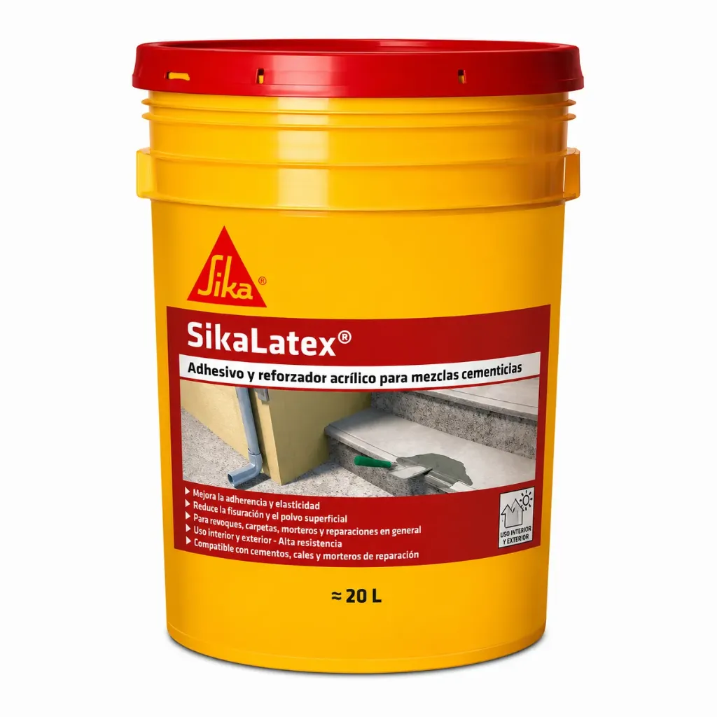 EMULSIONES LIGANTES SIKA LATEX 20 LTS. 173595
