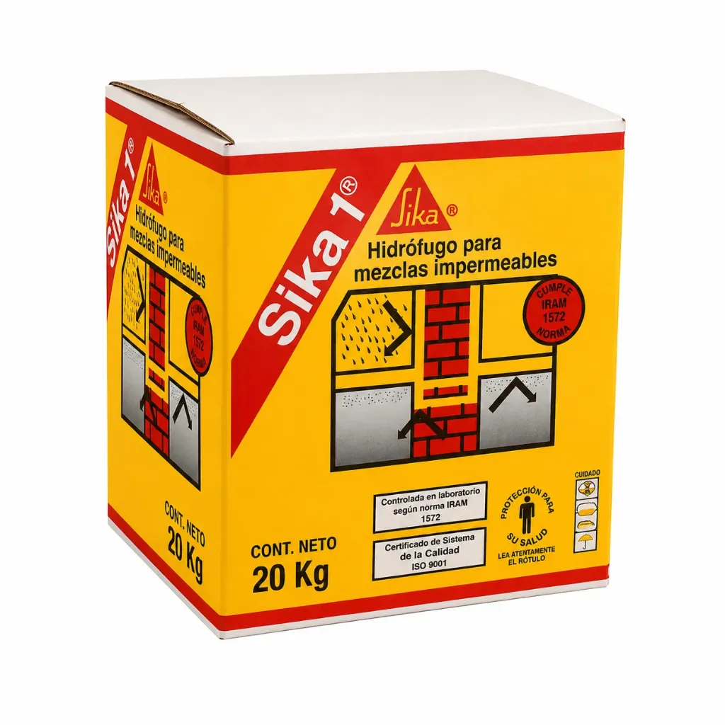 Hidrofugo Sika 1 X 20 lts. Caja