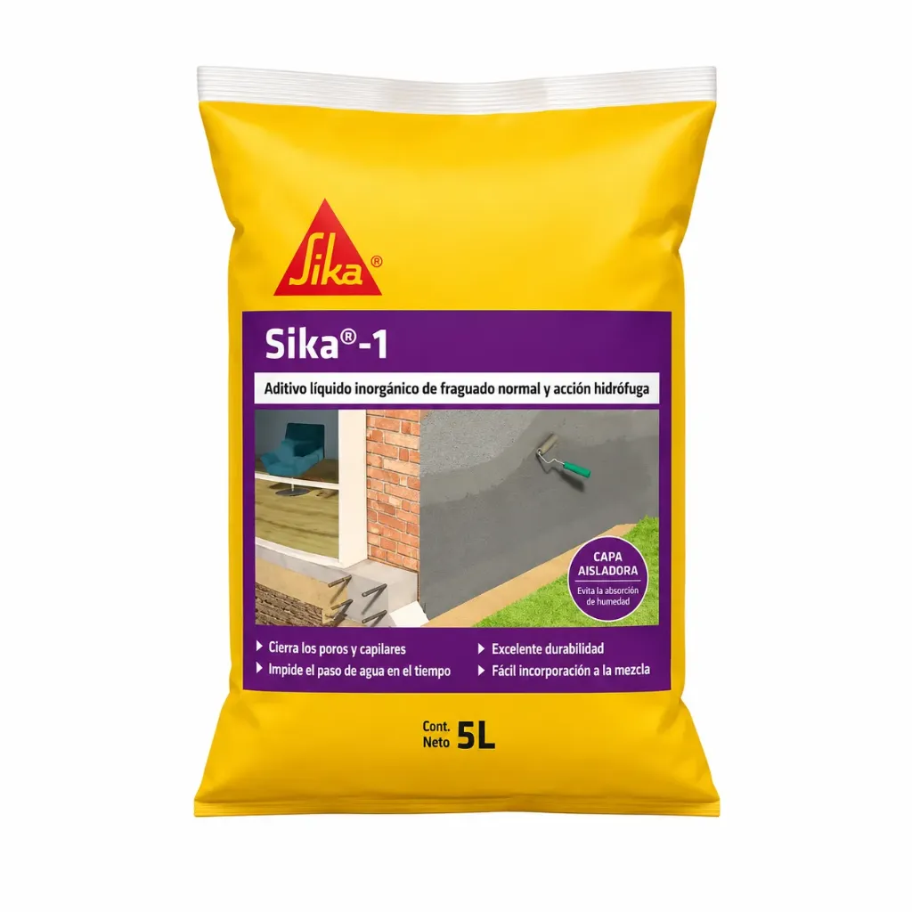 HIDROFUGO SIKA 1 X 5 LTS. SACHET 418440