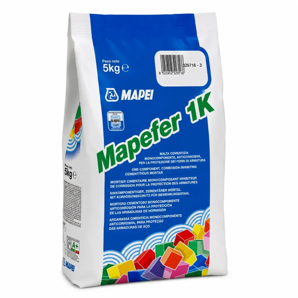 MORTERO CEMENTICIO MAPEI MAPEFER 1K X 5 KGS.