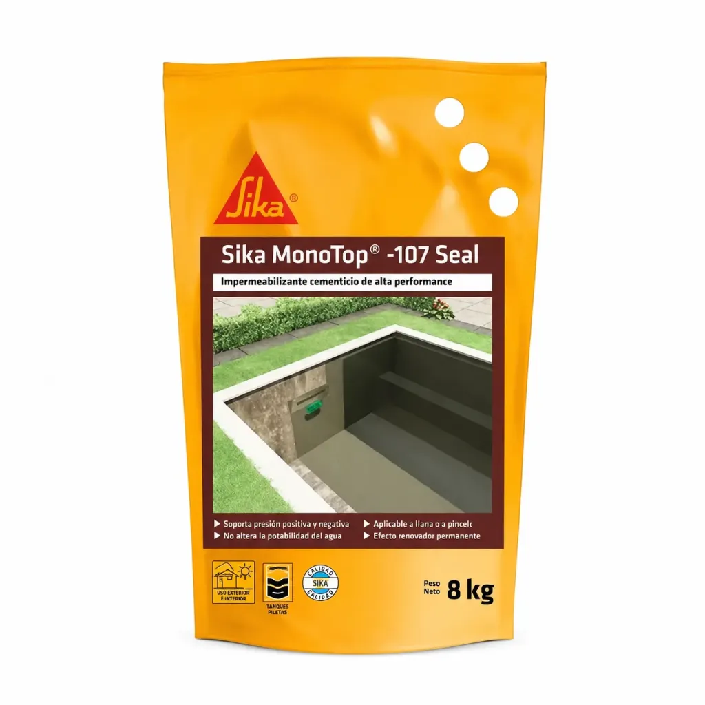 MORTERO CEMENTICIO SIKA MONOTOP 107 SEAL X 8 KGS. 445981 29