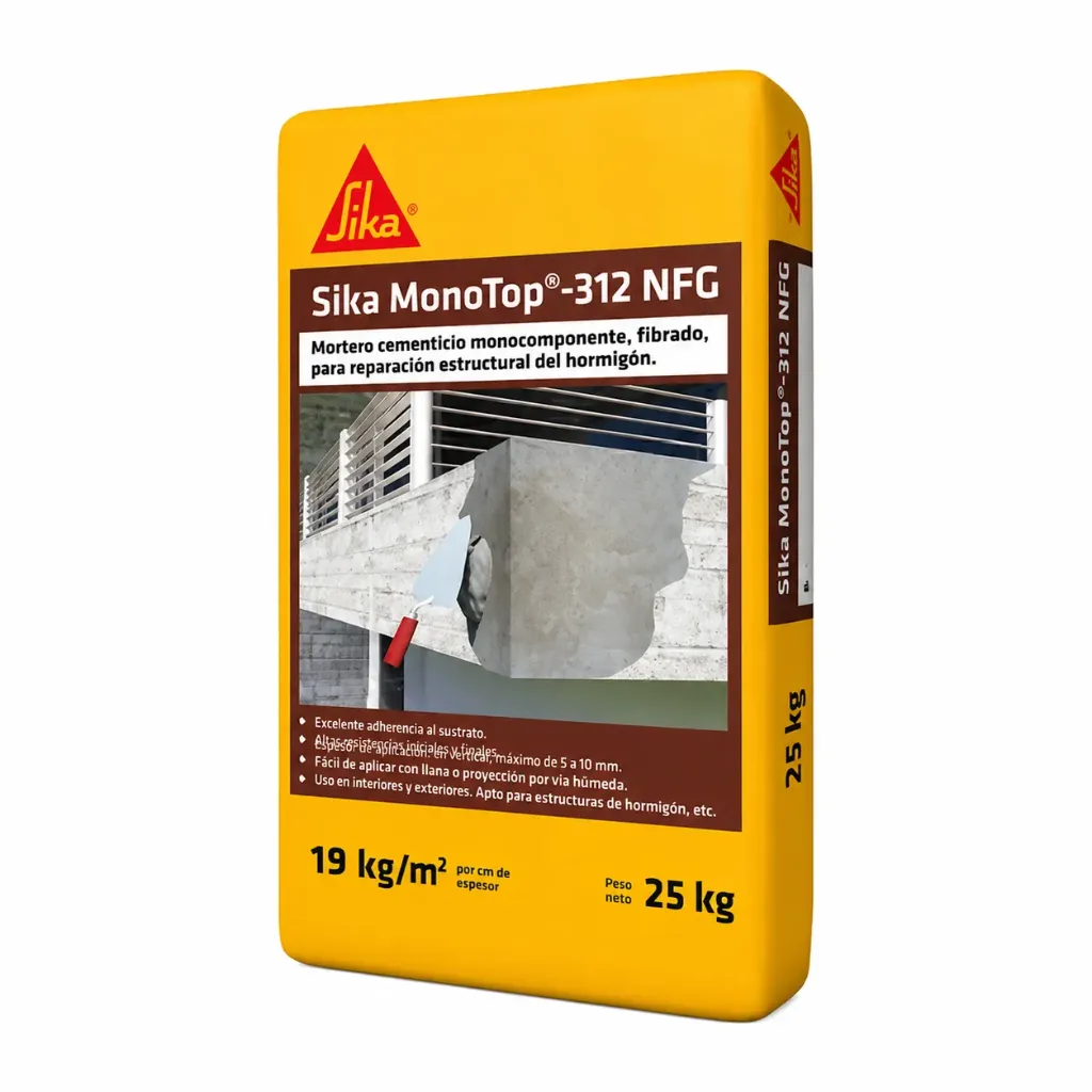 [99656] Mortero Monotop 312 NFG X 25 Kg. Sika Mortero Listo Para Usar