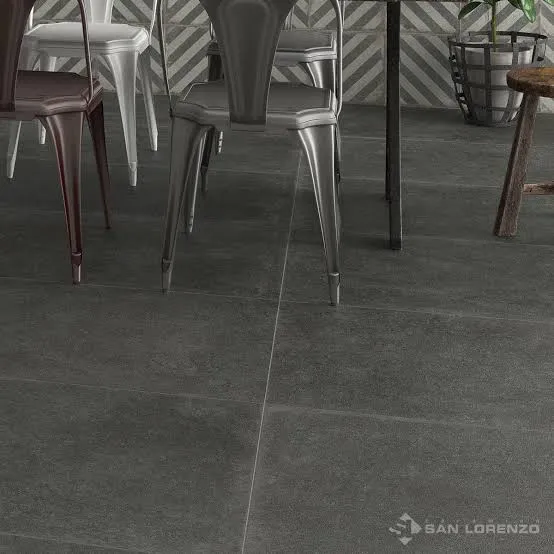 Porcelanato rectificado San Lorenzo Urban Concret Antracit 60 × 60 cm — Caja de 1,80 m²