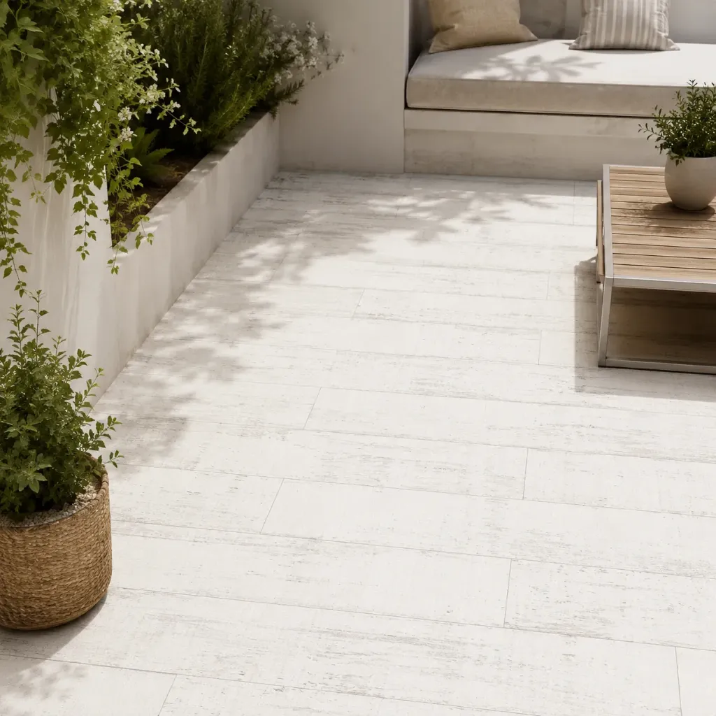 PORCELANATO S.L. NATIVO 19,2 X 117 CJ.1,34M2 BLANCO 42 C