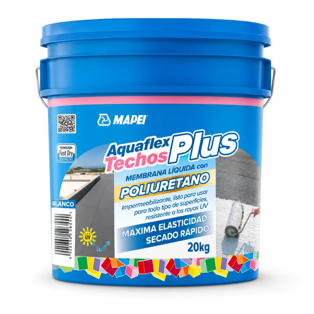 MEMBRANA LIQUIDA MAPEI AQUAFLEX TECHOS PLUS POLIURET X20KGS
