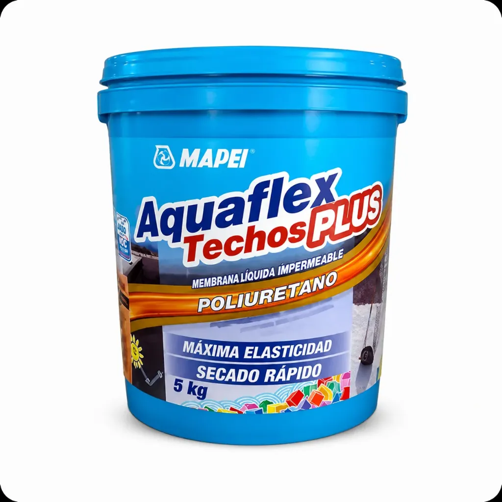 MEMBRANA LIQUIDA MAPEI AQUAFLEX TECHOS PLUS POLIURET X 5KGS
