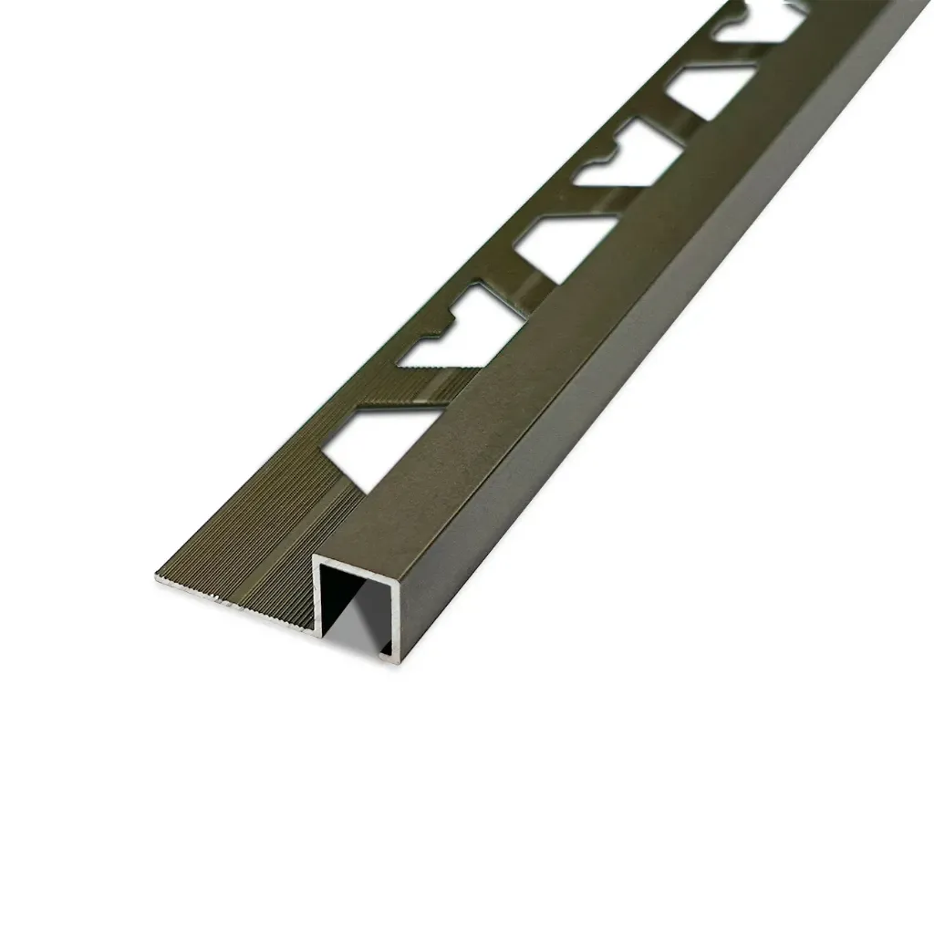 Guardacanto Quadra 10x10mmx2.5m Olivo-Bronce Atrim 3425B