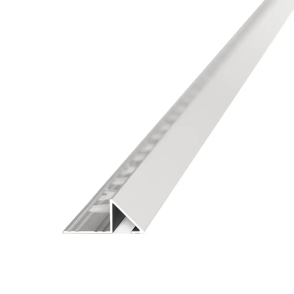 Guardacanto Prisma cromo brillante 10mm x 11mm x 2.5m Atrim 2851