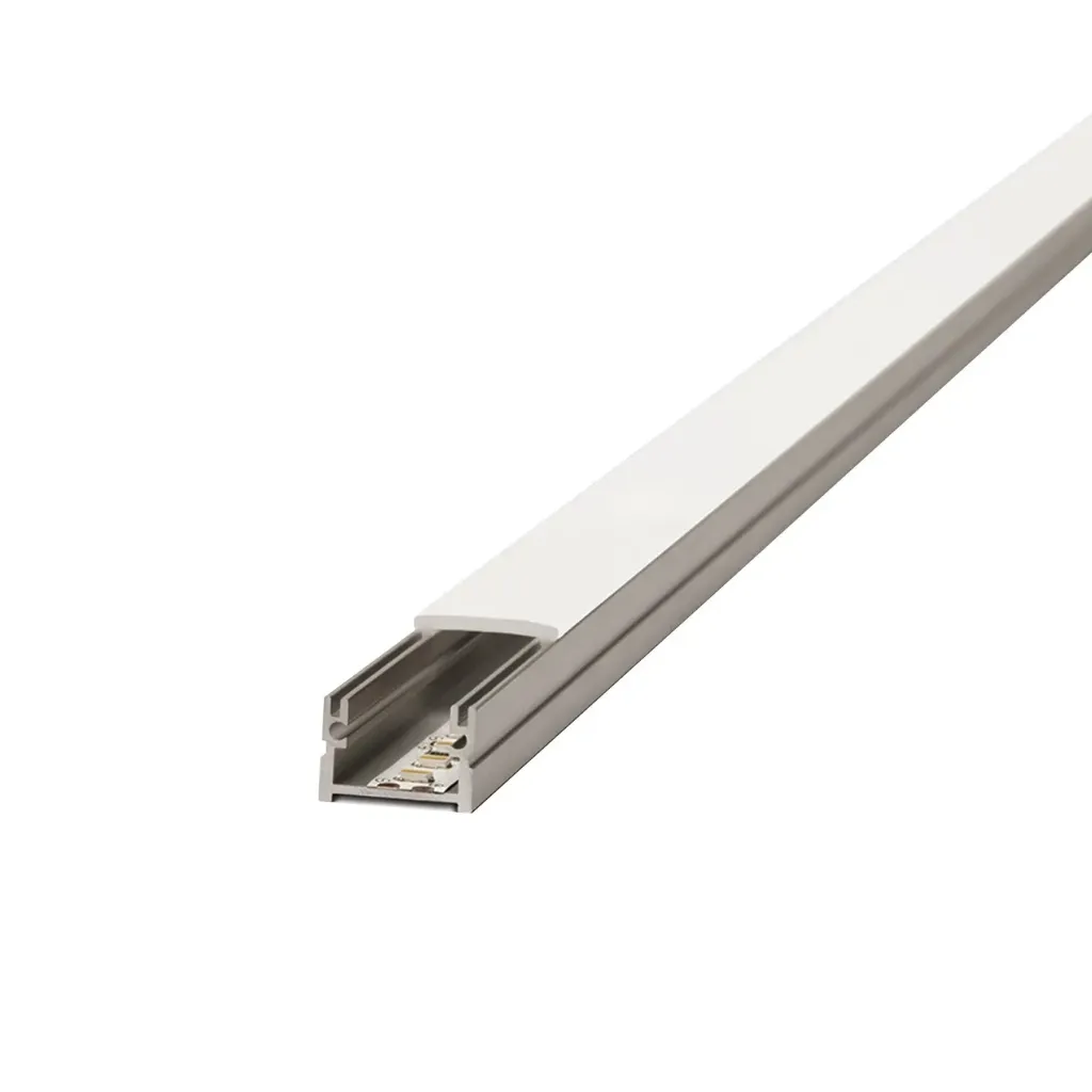 Listello LED Simple Cromo Mate 13 mm x 16 mm x 2,5 m Atrim 3943