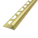 Guardacanto Bullnose Oro Brillante 12 mm x 12 mm x 2,5 m Atrim 5390