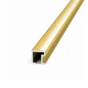 VARILLA ALUMINIO ATRIM 1430 CUADR  ORO