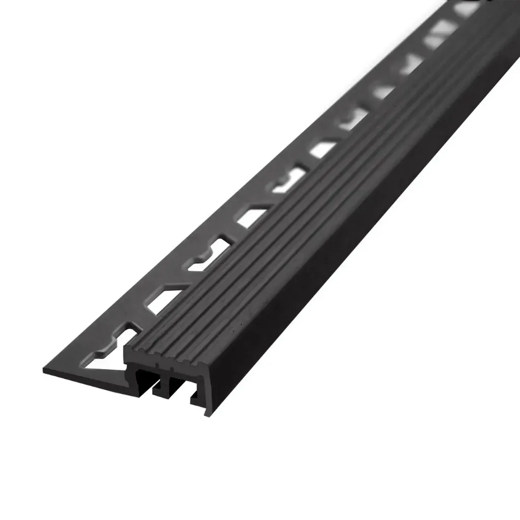 Protector de Escalón Border Negro 10 mm x 18 mm x 2,5 m Atrim 918