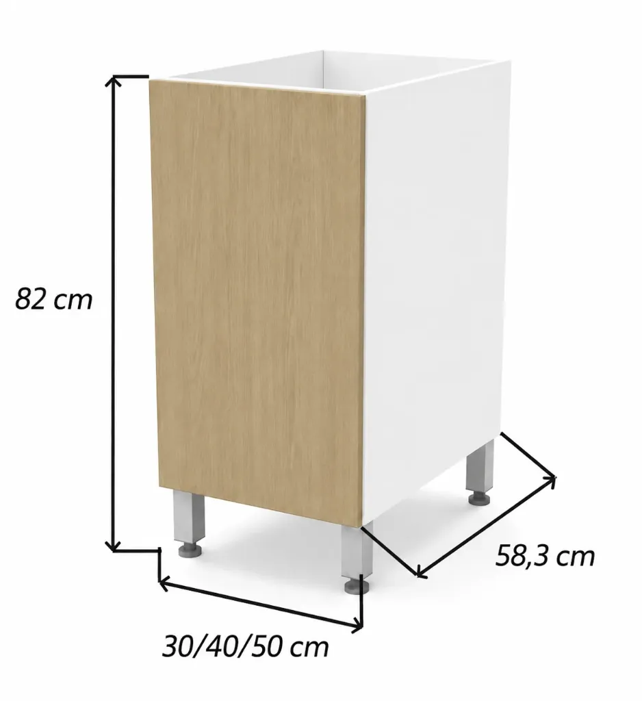 Bajo Mesada Cocina 30cm 60cm 80cm Itar