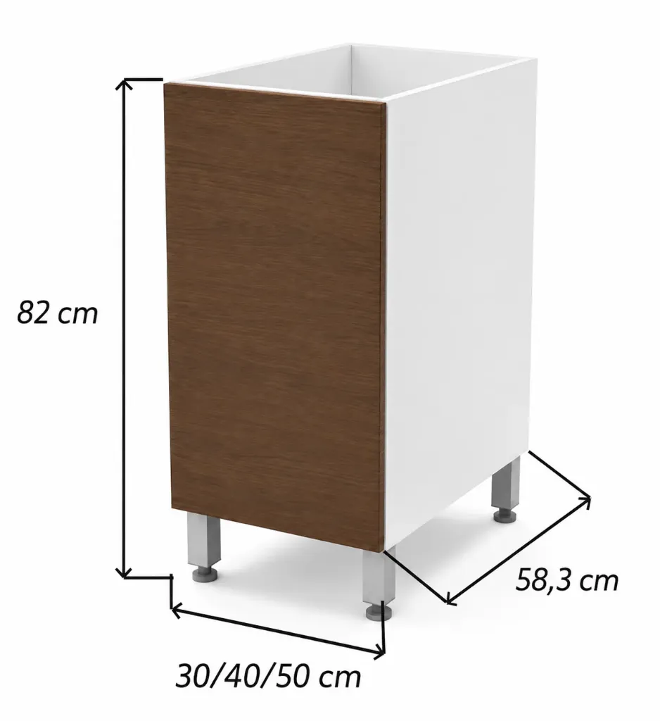 Bajo Mesada Cocina 30cm 60cm 80cm Itar