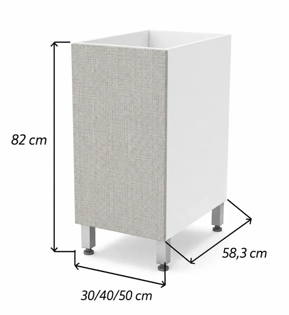 Bajo Mesada Cocina 30cm 60cm 80cm Itar