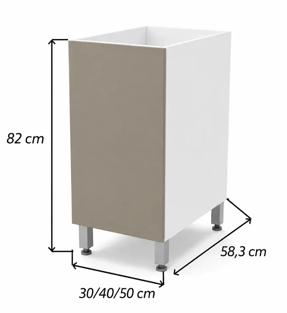Bajo Mesada Cocina 30cm 60cm 80cm Itar