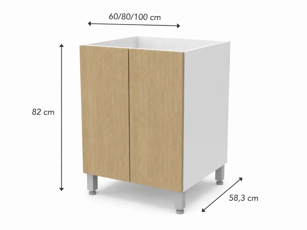 Bajo Mesada Cocina 60cm 80cm 100cm Itar
