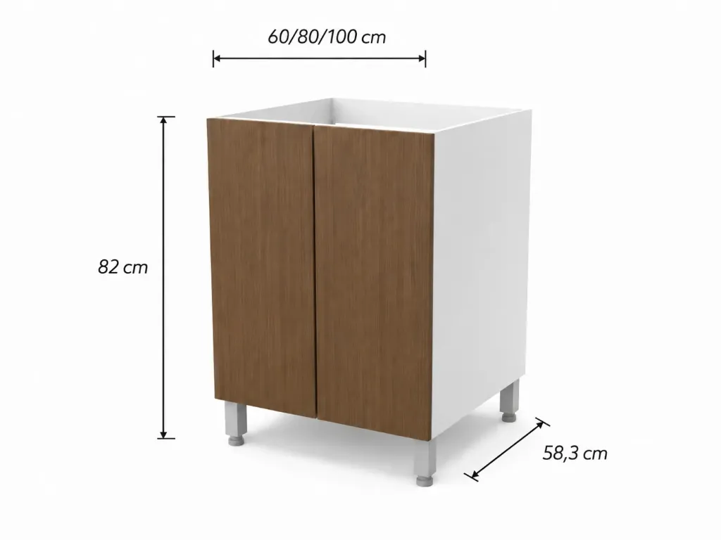 Bajo Mesada Cocina 60cm 80cm 100cm Itar