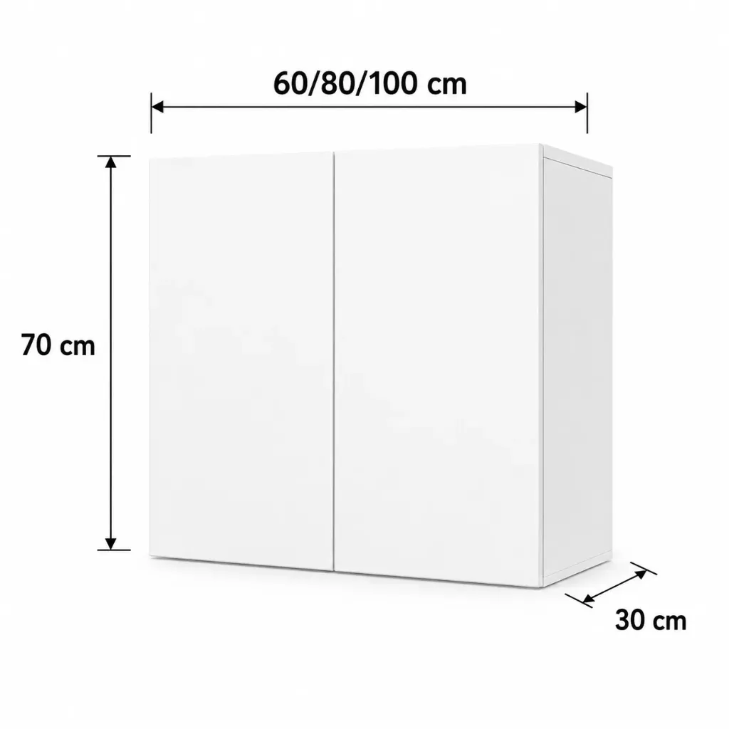 Alacena Vertical 2 puertas 60cm 80cm 100cm