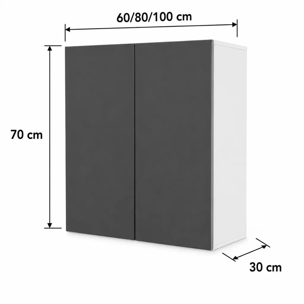 Alacena Vertical 2 puertas 60cm 80cm 100cm