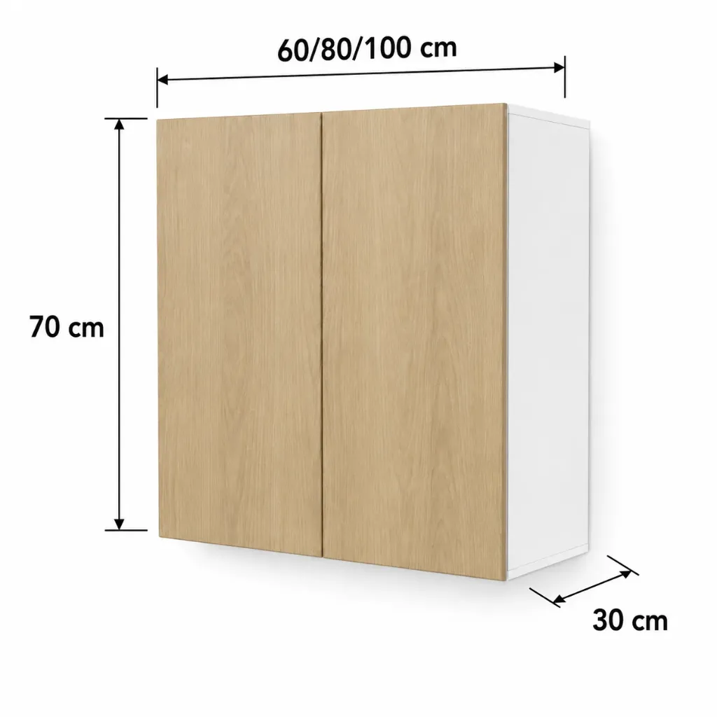 Alacena Vertical 2 puertas 60cm 80cm 100cm