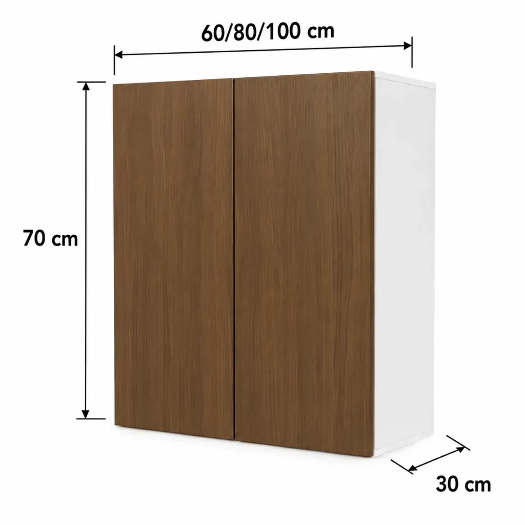 Alacena Vertical 2 puertas 60cm 80cm 100cm