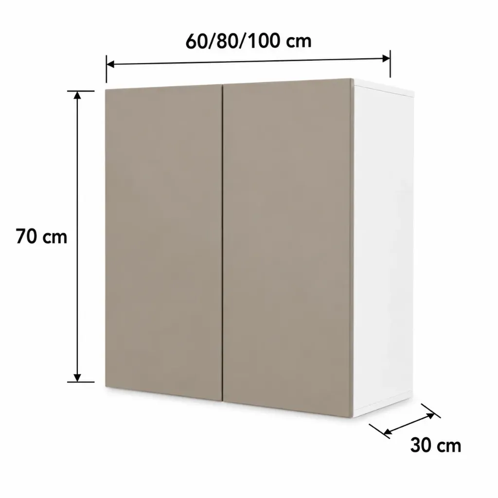 Alacena Vertical 2 puertas 60cm 80cm 100cm