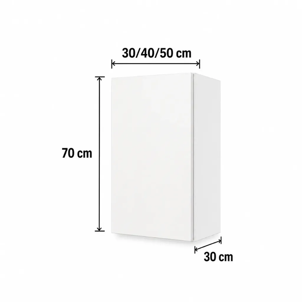 Alacena Vertical 1 puerta 30cm 40cm 50cm