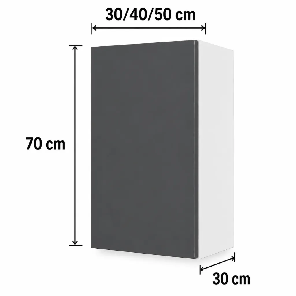 Alacena Vertical 1 puerta 30cm 40cm 50cm