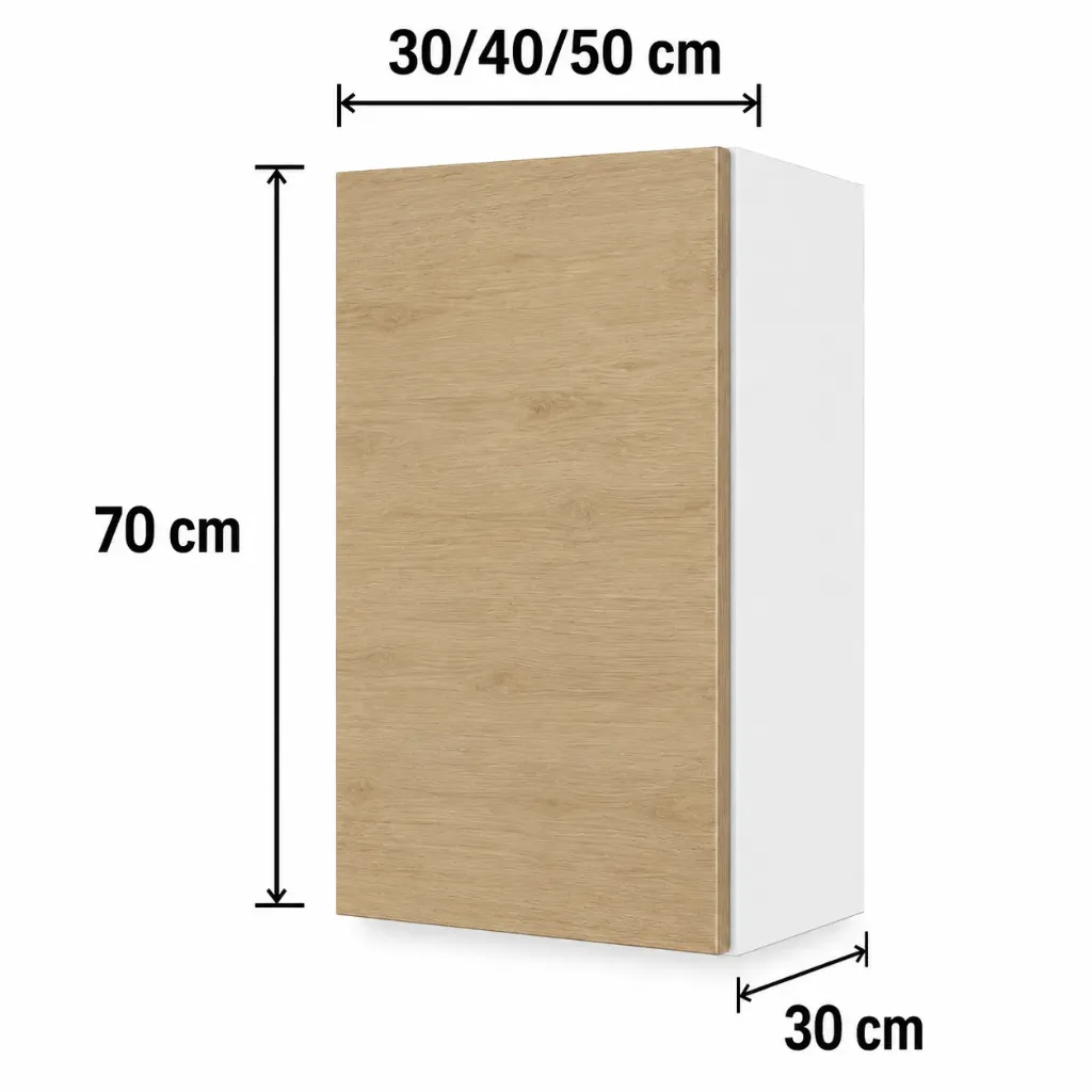 Alacena Vertical 1 puerta 30cm 40cm 50cm