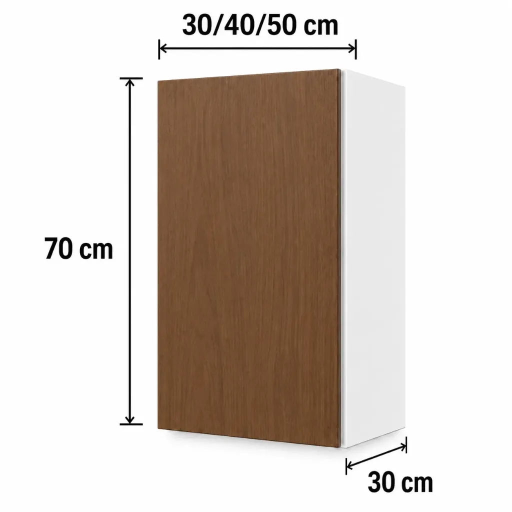Alacena Vertical 1 puerta 30cm 40cm 50cm