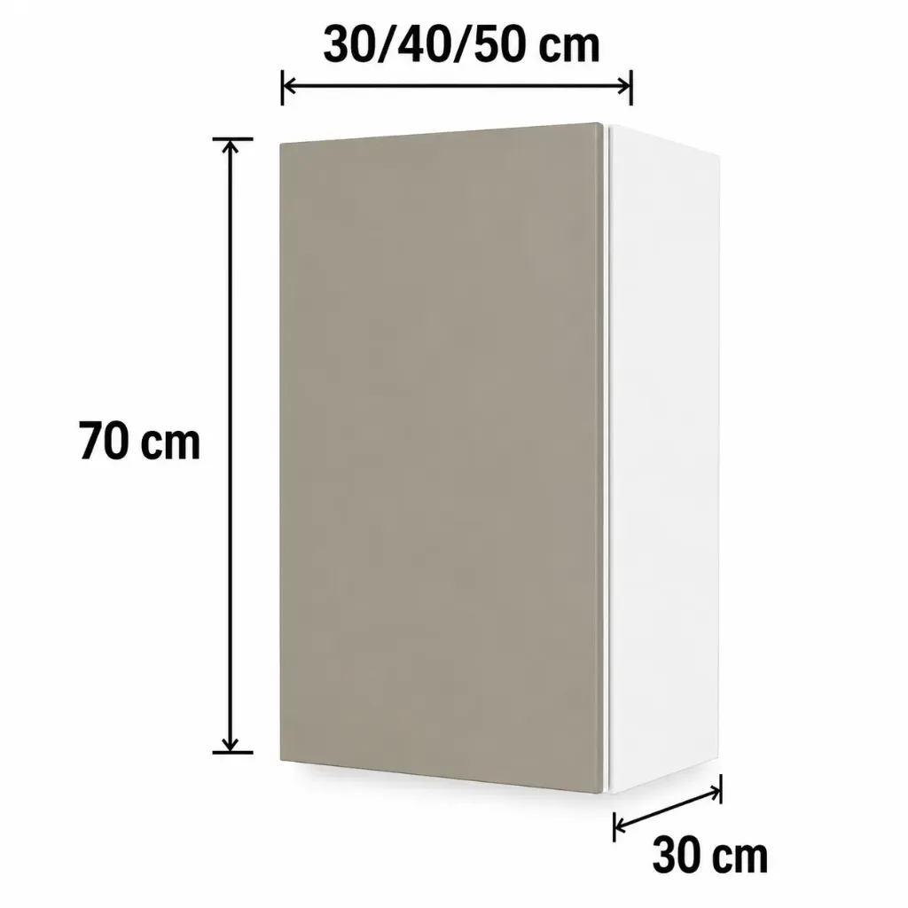 Alacena Vertical 1 puerta 30cm 40cm 50cm