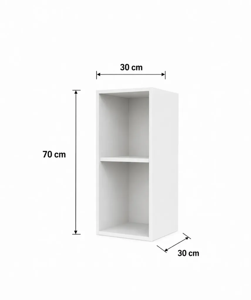 Alacena 30cm Vertical abierta