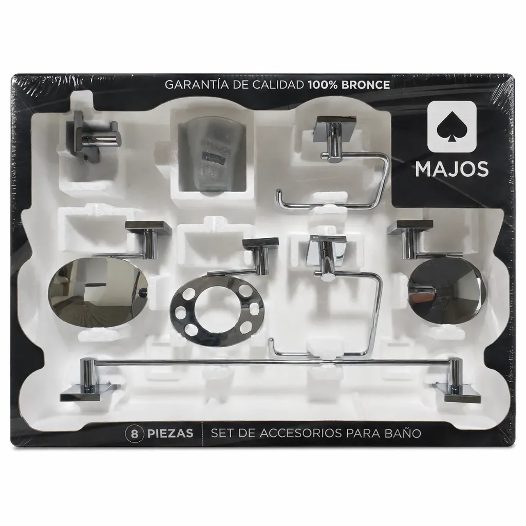 KIT ACCES 8 PIEZAS MAJOS QUADRAT  CR.CR.