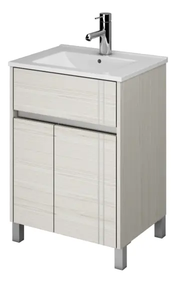 VANITORY SCHNEIDER NATURE 70 CM. BLANCO TEXTURADO 9 L