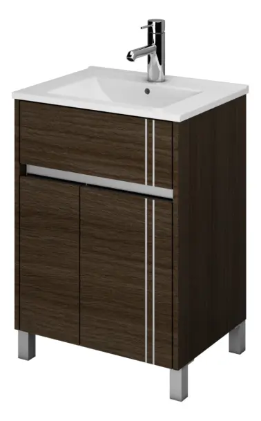 VANITORY SCHNEIDER NATURE 80 CM. WENGUE 9 L