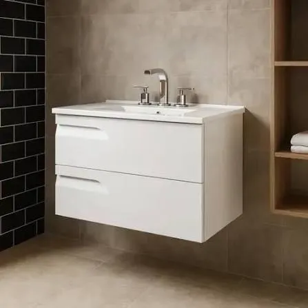 [99579] VANITORY COLGANTE SCHNEIDER RIVO 100 CM BLANCO