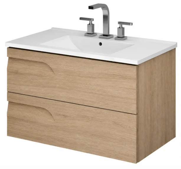 Vanitory Colgante Schneider Rivo 100 cm California con Bacha de Loza