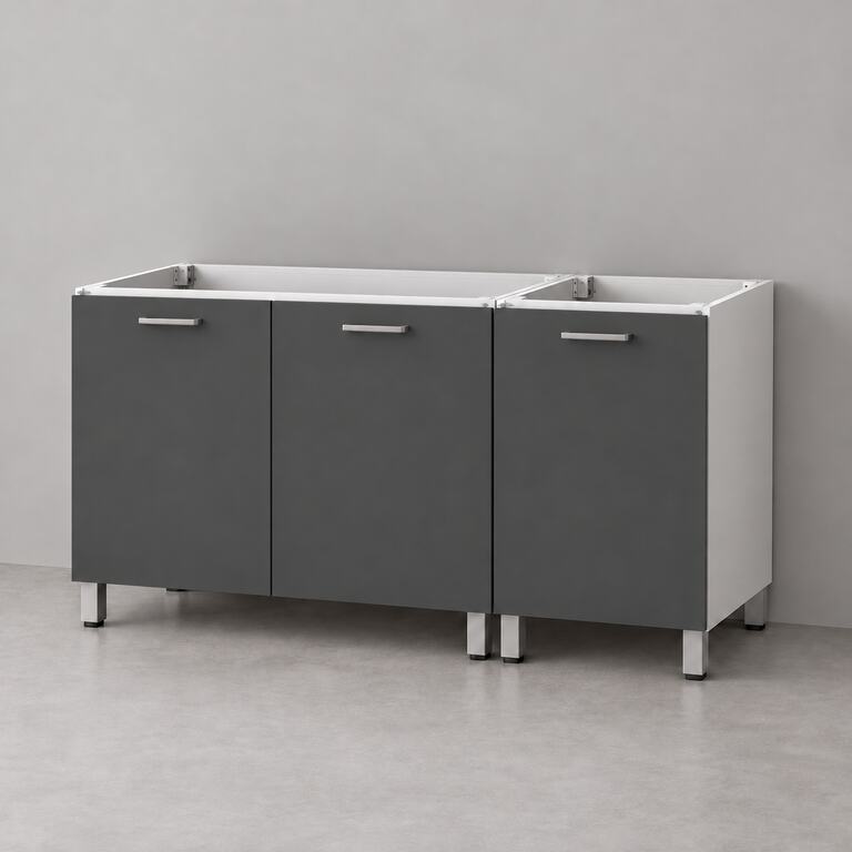 Mueble de cocina lineal 1,20 m solo bajo mesada 80 + 40 cm LINEA BOX