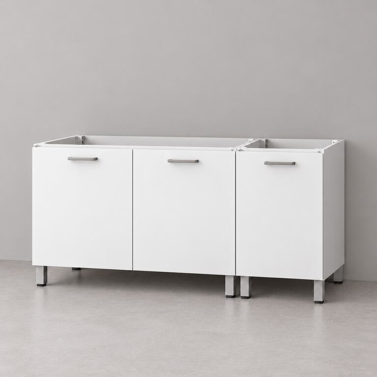 Mueble de cocina lineal 1,40 m solo bajo mesada 100 + 40 cm LINEA BOX