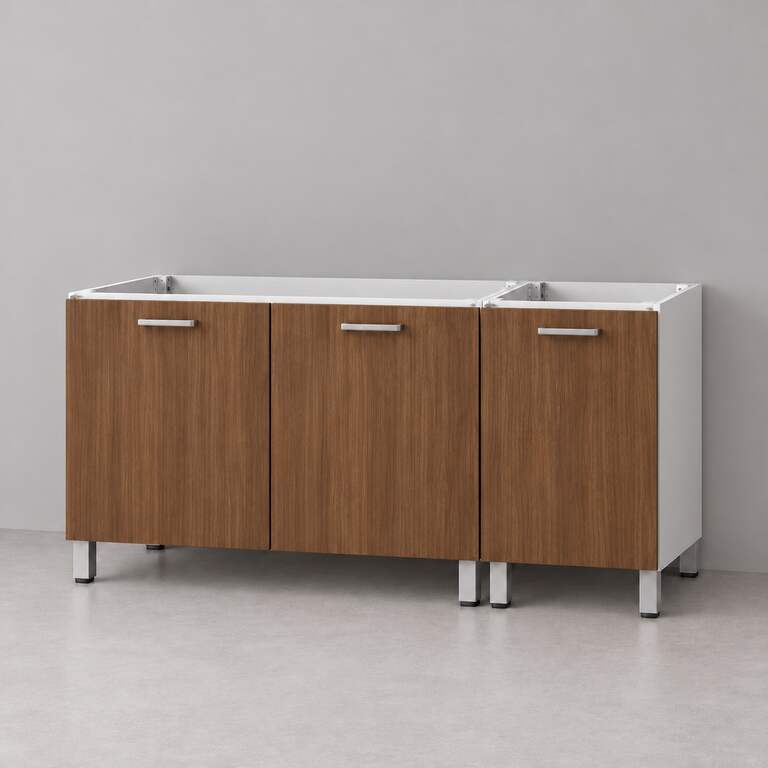 Mueble de cocina lineal 1,40 m solo bajo mesada 100 + 40 cm LINEA BOX