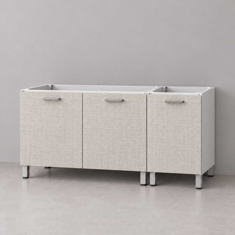 Mueble de cocina lineal 1,40 m solo bajo mesada 100 + 40 cm LINEA BOX