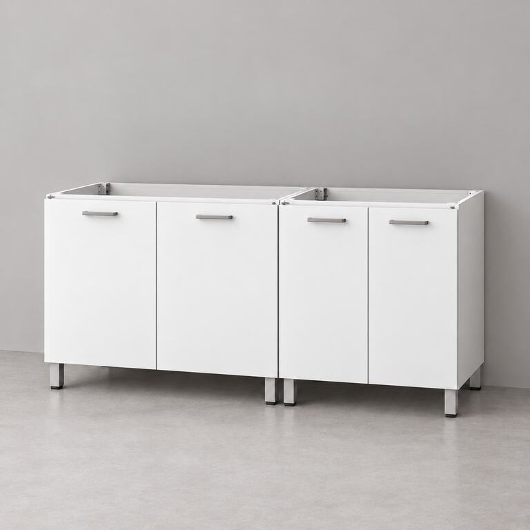 Mueble de cocina lineal 1,40 m solo bajo mesada 80 + 60 cm LINEA BOX