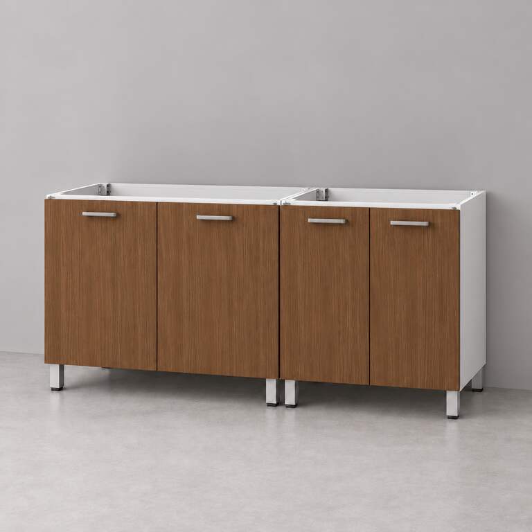 Mueble de cocina lineal 1,40 m solo bajo mesada 80 + 60 cm LINEA BOX