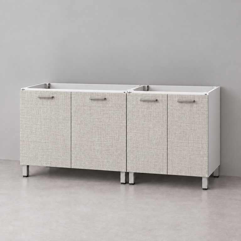 Mueble de cocina lineal 1,40 m solo bajo mesada 80 + 60 cm LINEA BOX