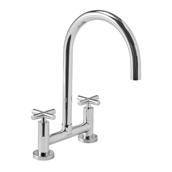[104954] Grifería de cocina bimando Peirano Valencia 51-122 cromo