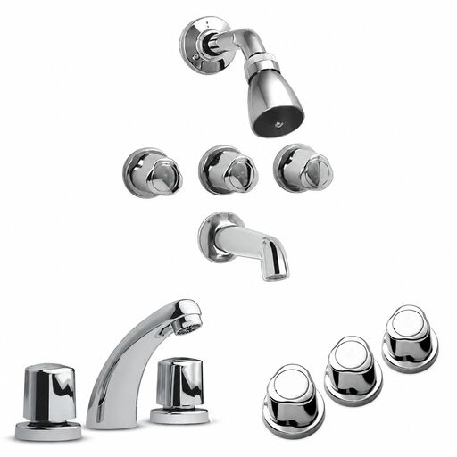 [KIT-PEI-DIQUE-CR] Juego completo de grifería para baño doble comando Peirano Dique cromo